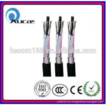 Guangzhou impermeable burial comunicación cable de fibra óptica GYTS multimodo único modo 24 núcleo